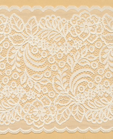 Elastic french lace