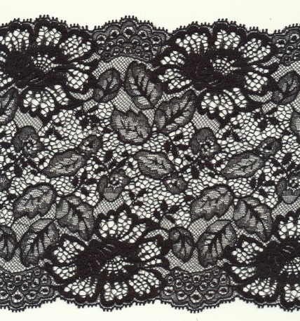 Elastic french lace