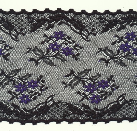 Elastic french lace