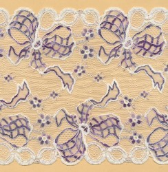 Elastic french lace